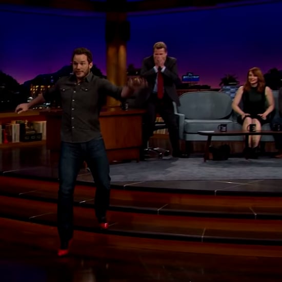 Chris Pratt Runs in Heels