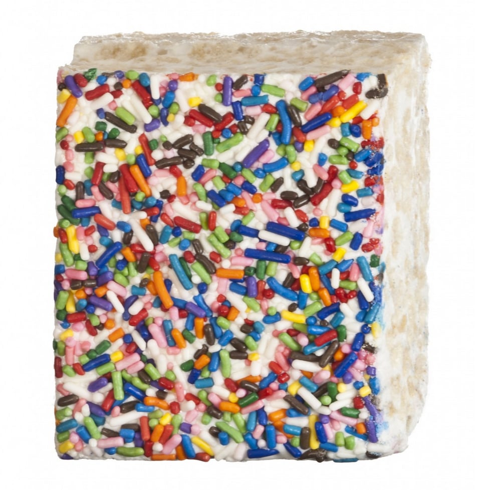 The Crispery: Rainbow Sprinkle Treat The Crispery: Rainbow Sprinkle Treat