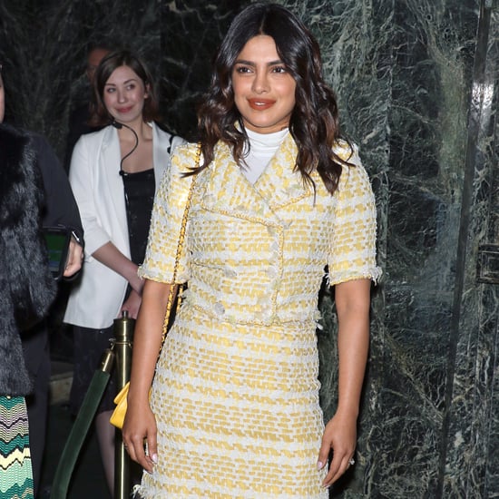 Priyanka Chopra Yellow Chanel Suit and PVC Boots