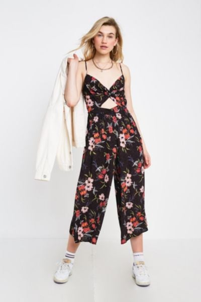 UO Fleur Twist Jumpsuit