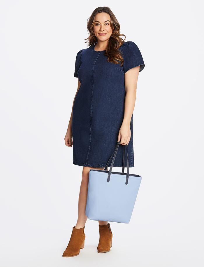 Draper james denim shift dress sale