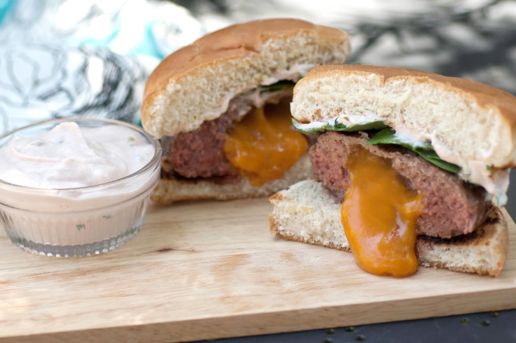 Inside-Out Burgers With White Sauce Inside-Out Burgers With White Sauce
