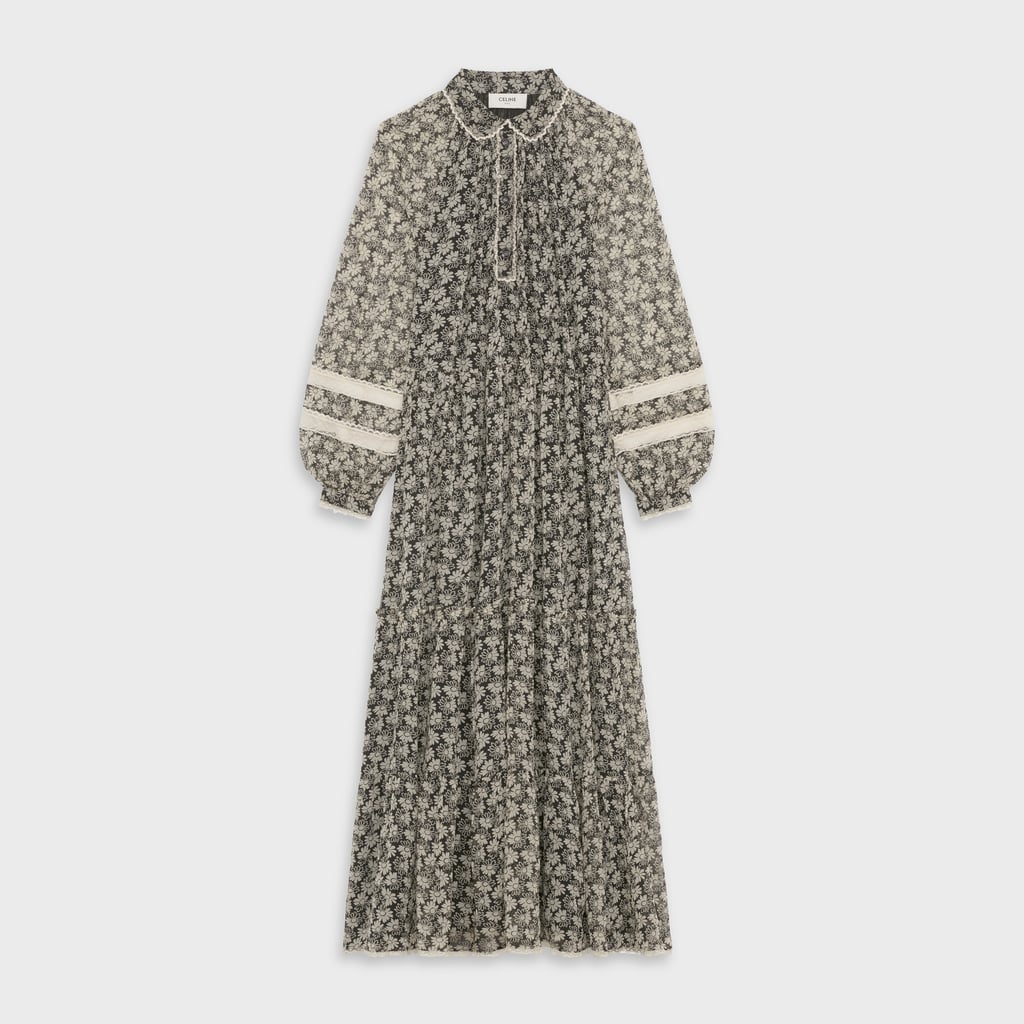 Celine Prairie Dress in Silk Georgette