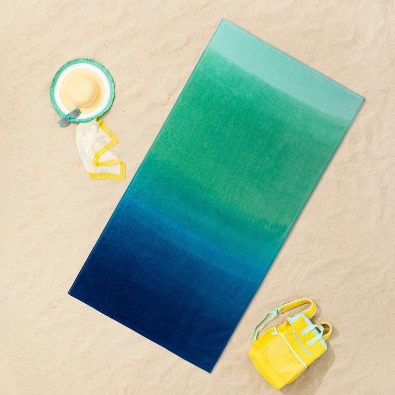 Sun Squad Printed Ombre Beach Towel Blue/Green