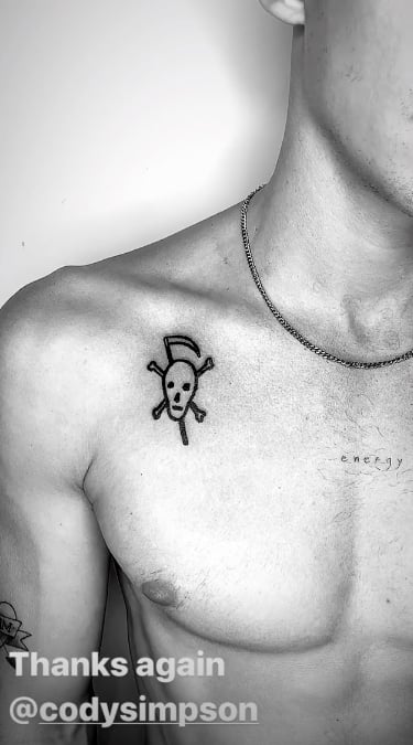 Cody Simpson's Skull Tattoo