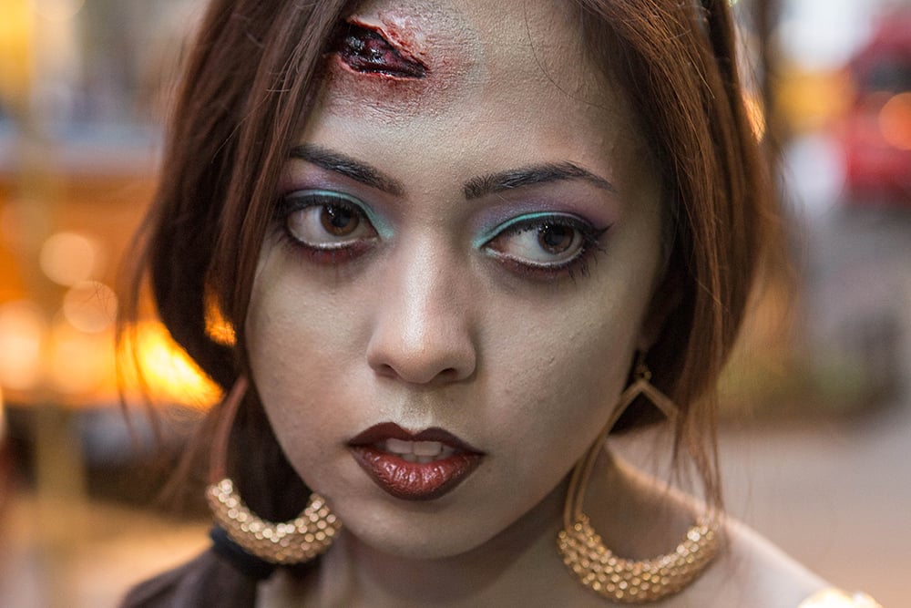 Zombie Princess Jasmine Halloween Makeup