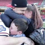 Military Dad Surprise Homecoming at Baseball Game