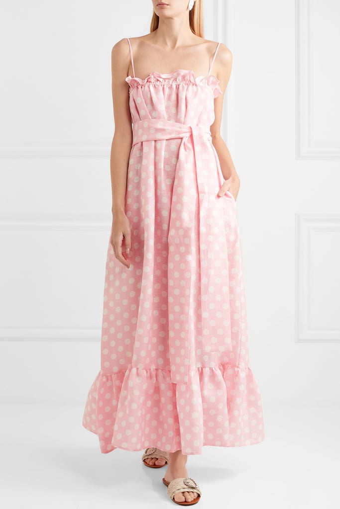 Lisa Marie Fernandez Liz Polka-Dot Maxi Dress