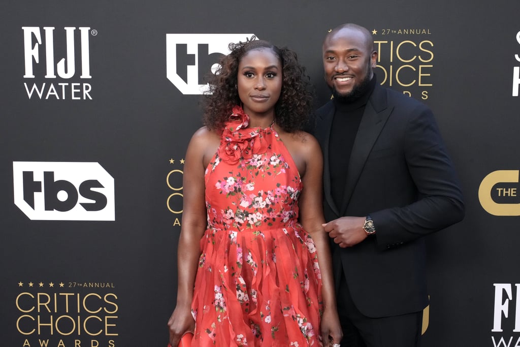 Issa Rae and Louis Diame at the 2022 Critics' Choice Awards