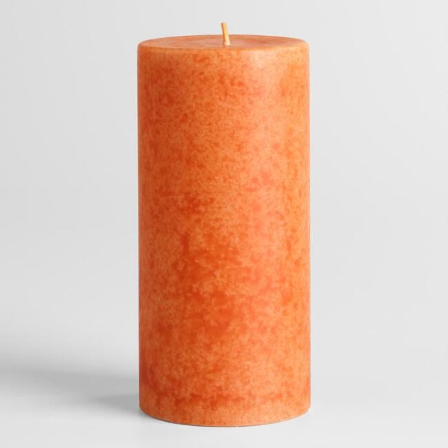Mexican Pumpkin Pillar Candle