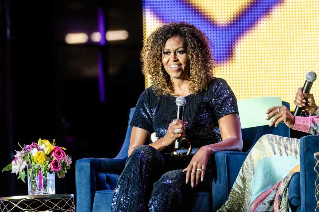 Michelle Obama's Blue Jumpsuit at Essence Festival 2019