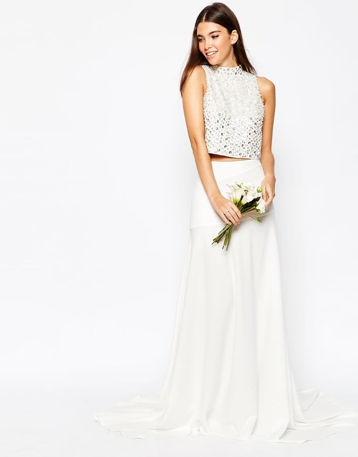 Asos Bridal Maxi Skirt With Puddle Train ($145)