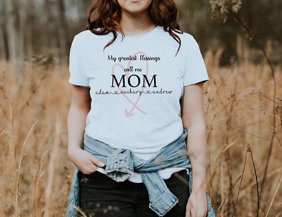 Personalized Mom's Greatest Blessing Shirt