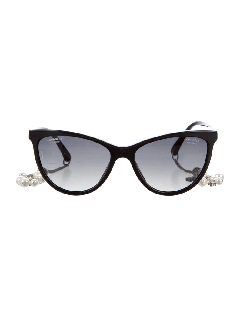 Chanel Cat-Eye Pearl Sunglasses