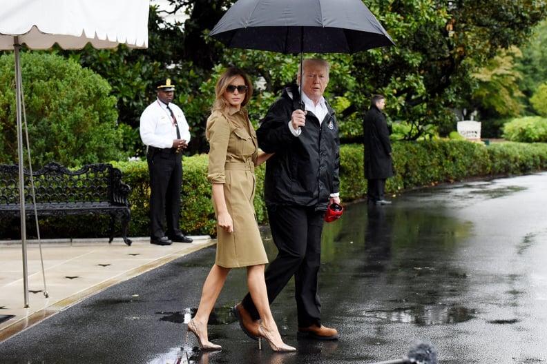 Melania's Snakeskin Heels