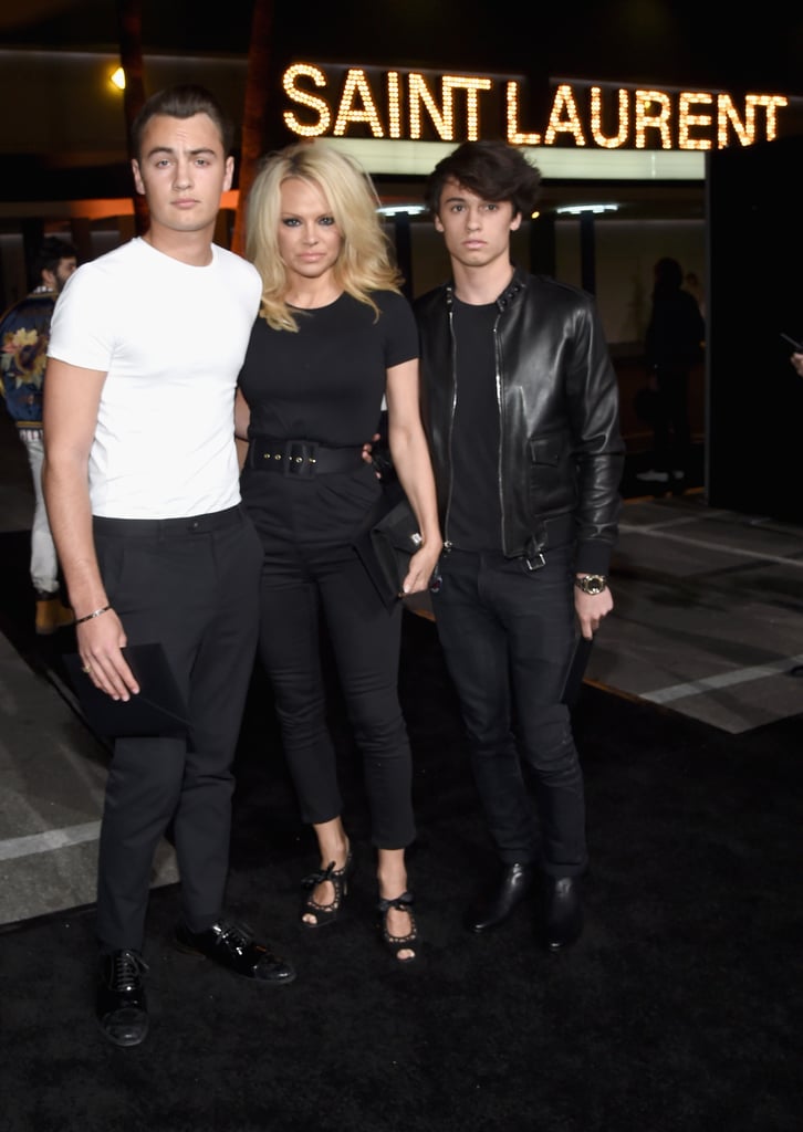 Pictured: Pamela Anderson, Brandon Lee, and Dylan Lee