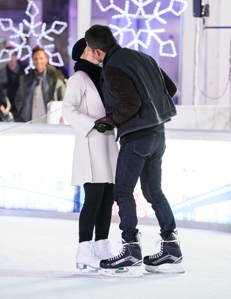 Kate Winslet Ice-Skating on Movie Set Photos February 2016