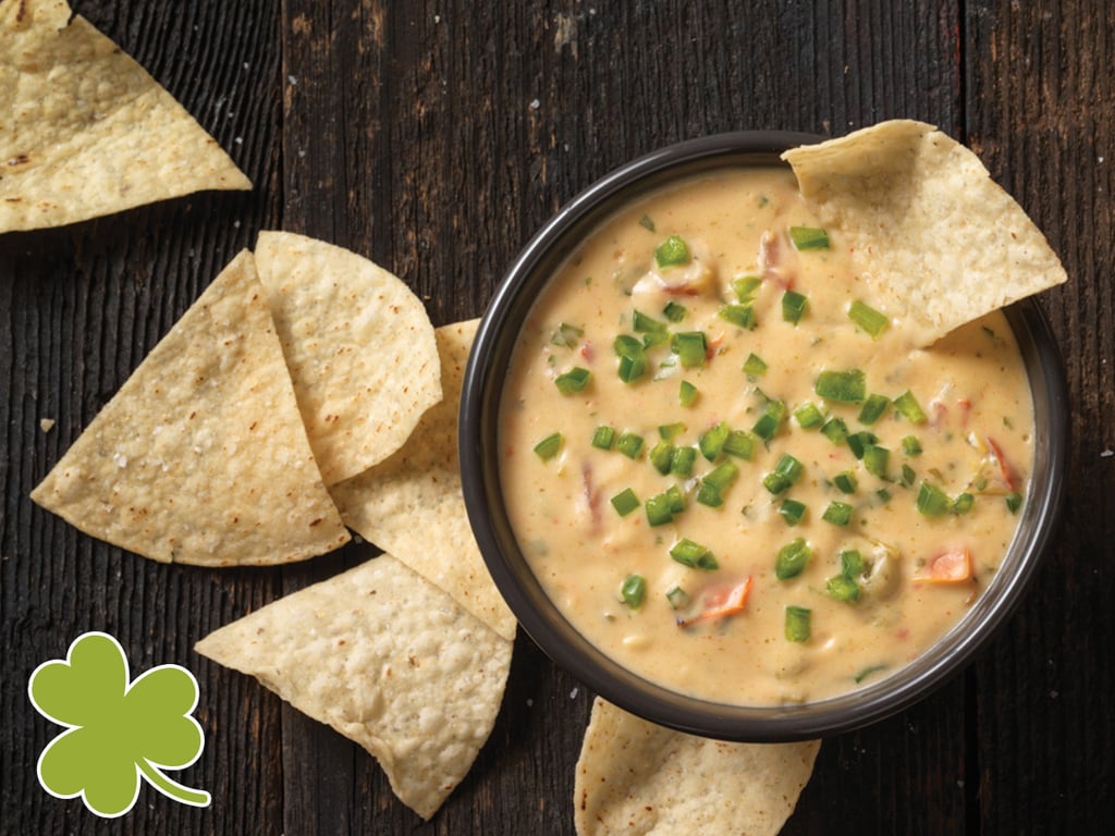 Qdoba Green Tabasco Queso St. Patrick's Day Foods 2017 POPSUGAR