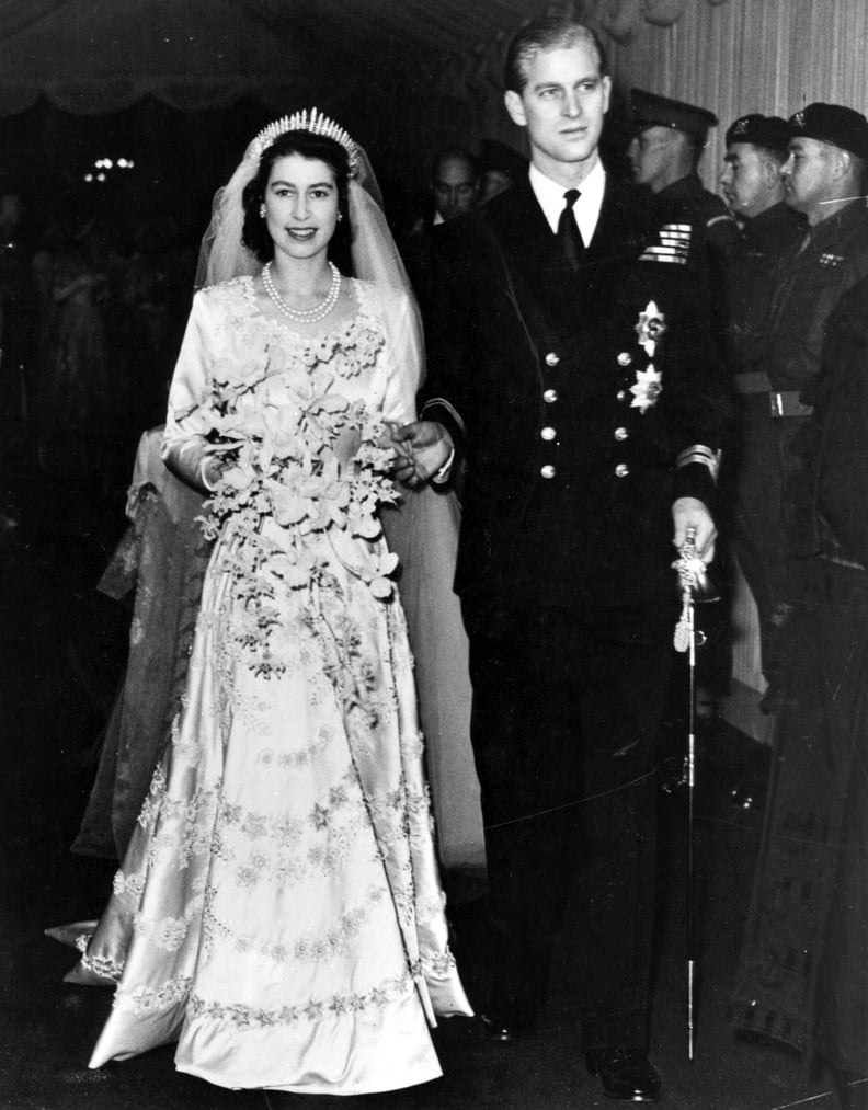 Queen Elizabeth II Wearing the Queen Mary Diamond Fringe Tiara
