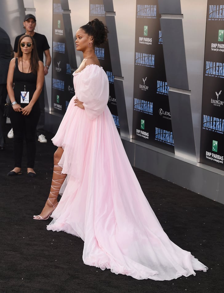Rihanna Pink Giambattista Valli Dress at Valerian Premiere | POPSUGAR ...