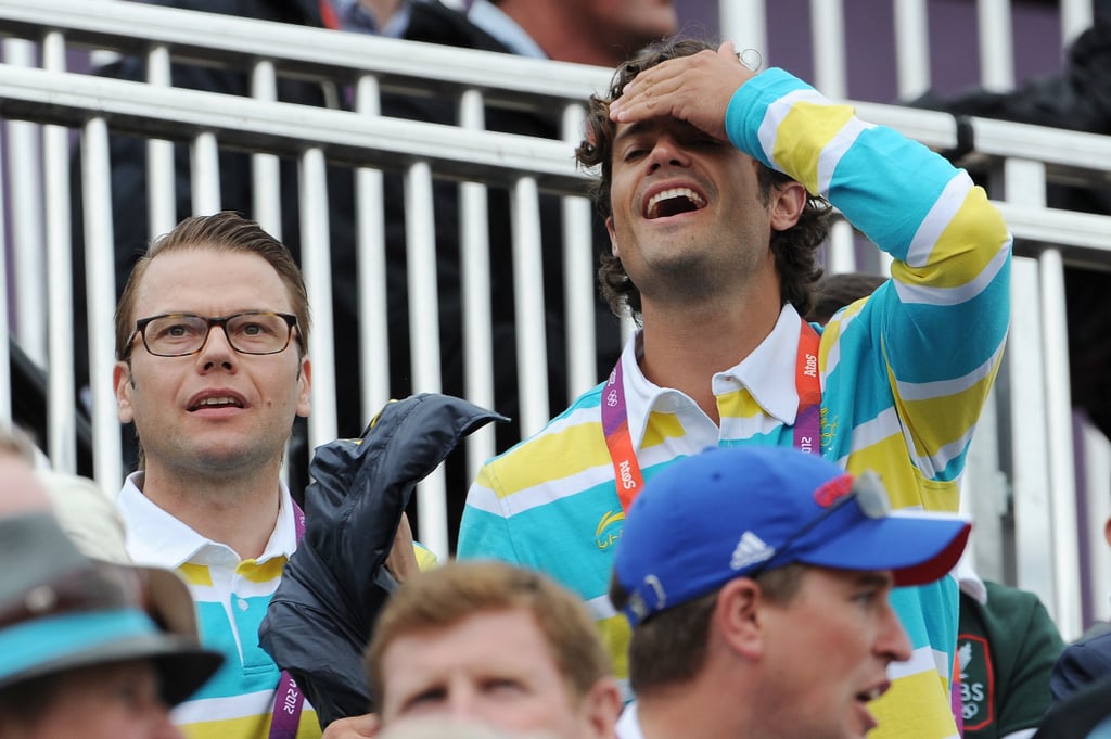 Prince Carl went casual for the 2012 London Olympics.