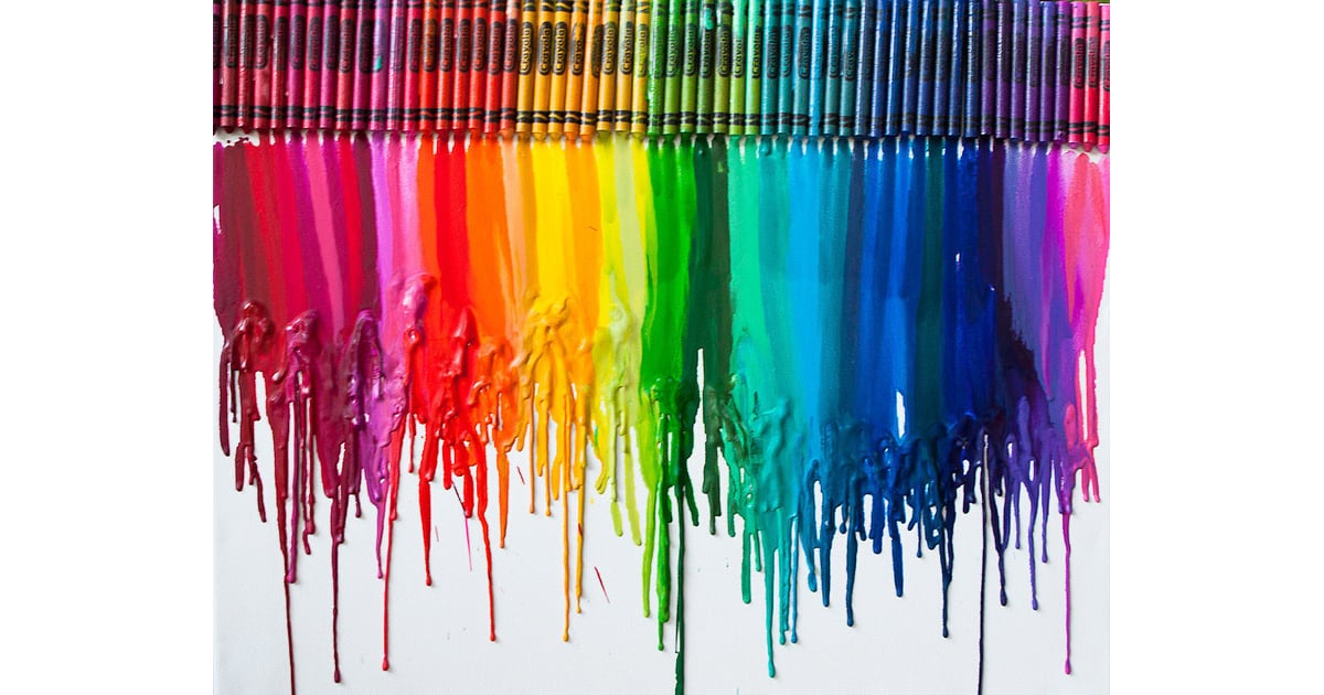 Cool Crayon Art Kids' Room DIY Projects POPSUGAR Family Photo 4