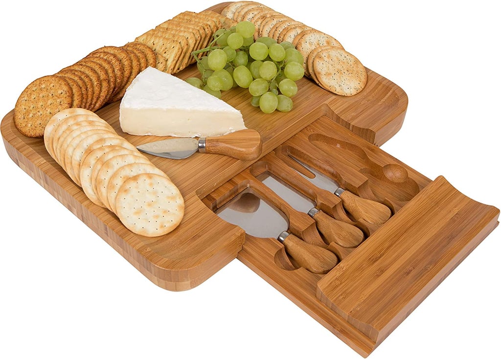 Trademark Innovations Bamboo Cheese Serving Tray