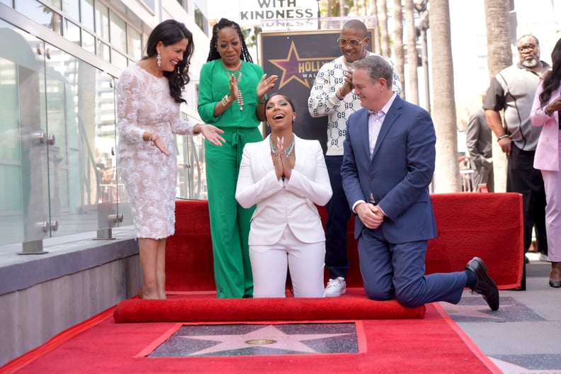 Lupita Sanchez Cornejo, Tichina Arnold, Ashanti and Ja Rule at the Hollywood Walk of Fame Ceremony