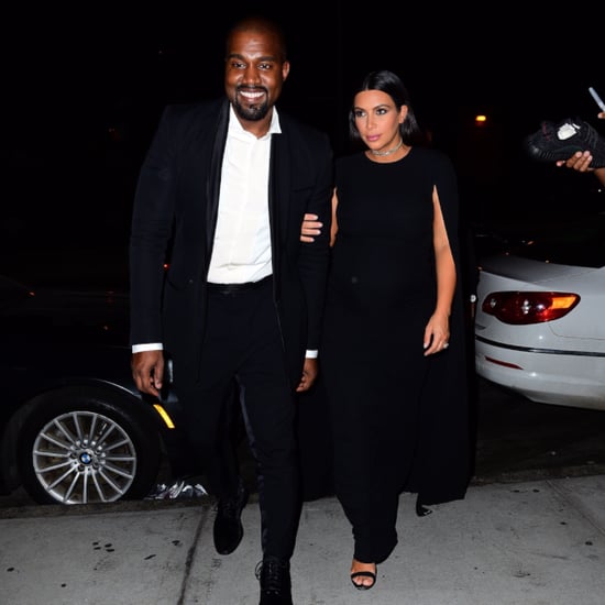 Kim Kardashian and Kanye West Attend a Wedding 2015