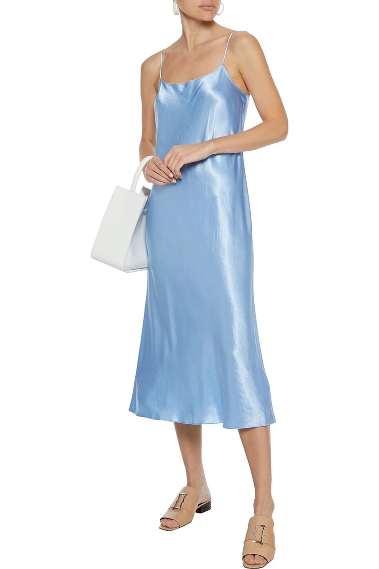 Vince satin midi dress sale