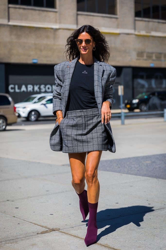 Skirt and boots look hot sale