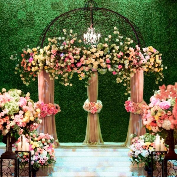 Grass Wall Eye Catching Ideas For Your Wedding Ceremony Backdrop Popsugar Love Sex Photo 6