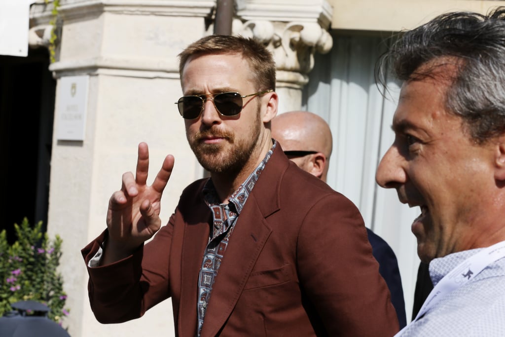 Ryan Gosling Promoting First Man Pictures