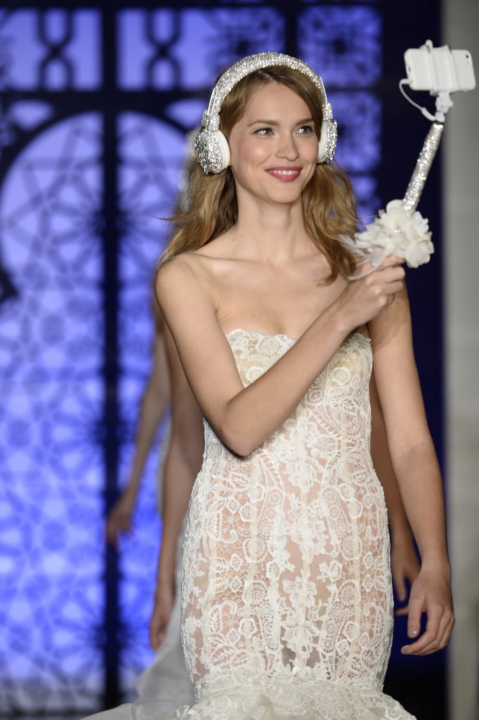 Reem Acra Bridal Headphones and Selfie Stick