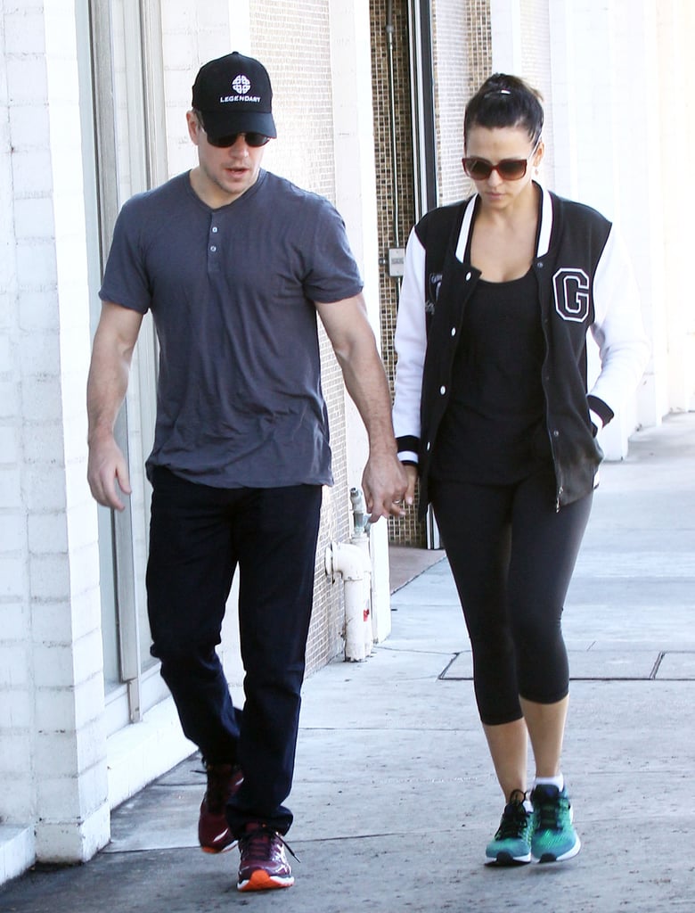 Matt Damon and Luciana Barroso Out in LA December 2015
