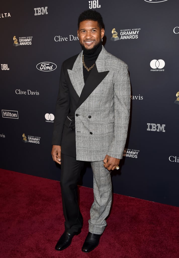 Usher at Clive Davis's 2020 Pre-Grammy Gala in LA