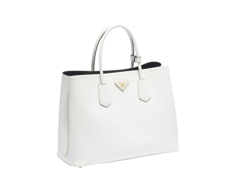 Prada Double Bag in Talco | Prada Double Bag Review | POPSUGAR Fashion ...
