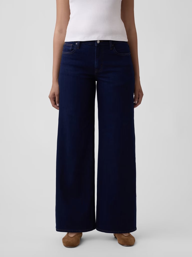 Gap Factory Curvy Mid Rise Wide-Leg Jeans ($48, originally $80)
Discovering Gap's curvy fit denim collection has completely changed the way I think about jeans. With a few extra inches in the hips and thighs, you can trust this style will maximize comfort while still delivering a classic denim look.
