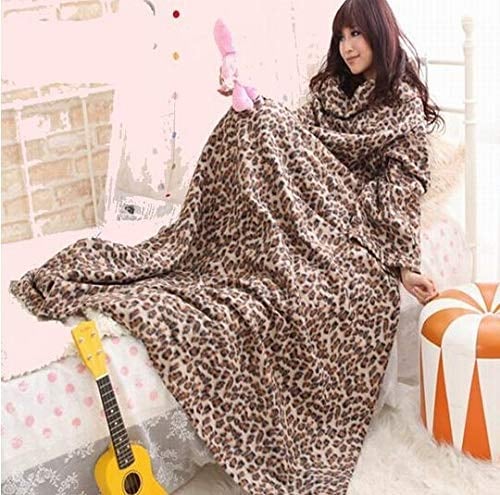 Pavilia Fleece Blanket With Sleeves