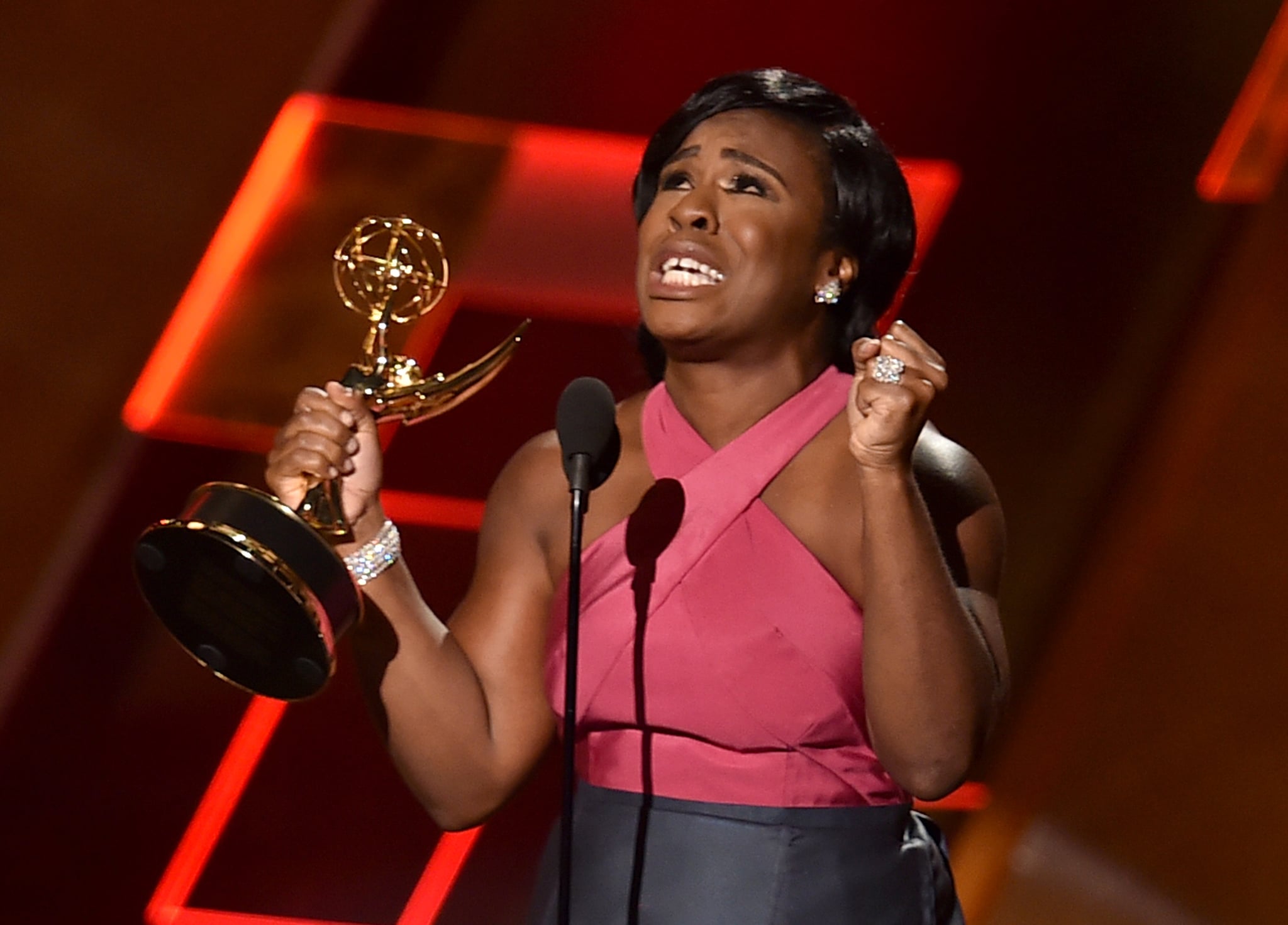 Uzo Aduba at the 2015 Emmy Awards