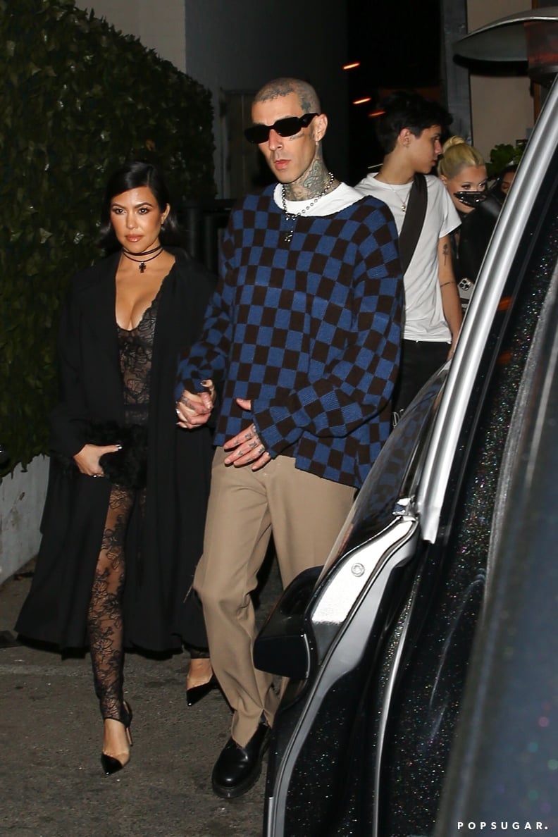 Kourtney Kardashian and Travis Barker in West Hollywood