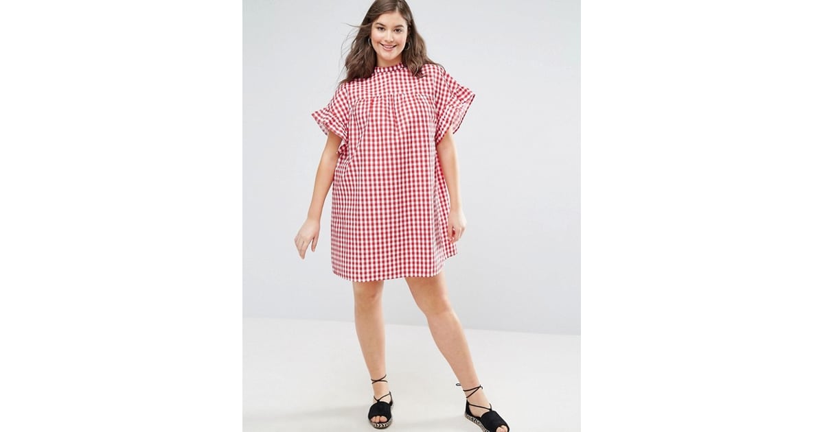 asos red gingham dress
