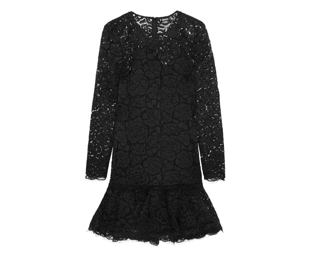 DKNY Ruffled Guipure Lace Mini Dress ($221, originally $315)