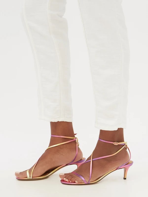 Fun Party Shoes: Isabel Marant Amily Dégradé Metallic-Leather Sandals