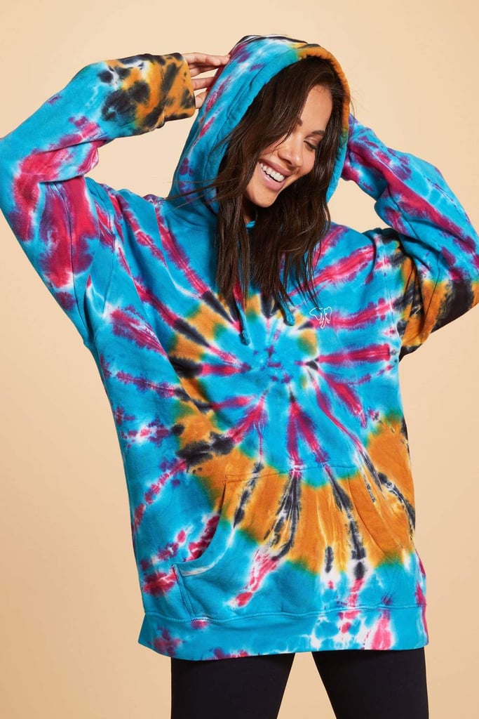 Ivory Ella Feather Tie Dye Oversized Hoodie The Best Gifts That Give