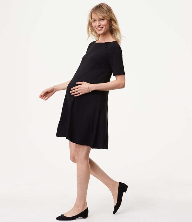 Loft Petite Maternity Covered Button 