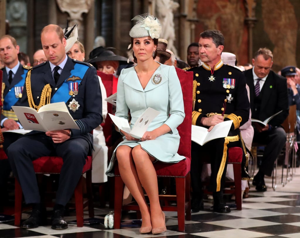 William, Harry, Kate and Meghan at RAF Celebration in London