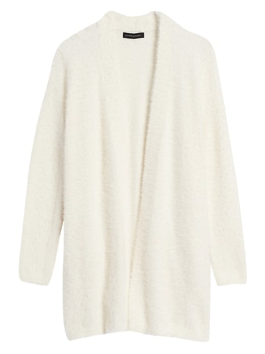 Fuzzy Long Cardigan Sweater