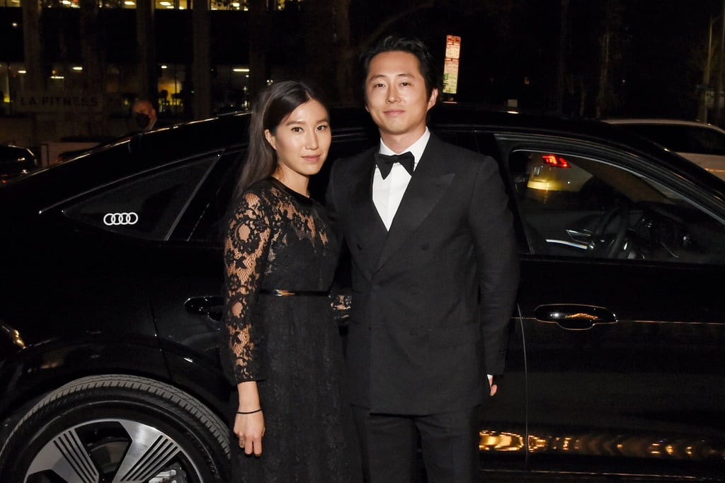 Photos of Steven Yeun and Joana Pak