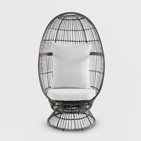 A Deep-Seated Egg Chair: Latigo Swivel Patio Egg Chair